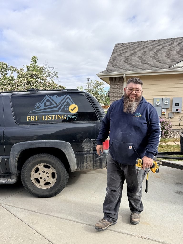 Austin of Pre-Listing Pros with the work truck, serving Johnstown, Colorado